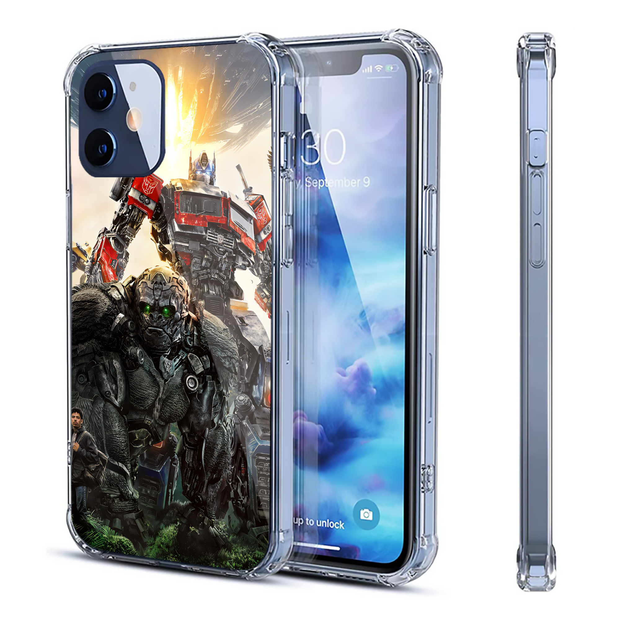 （画像用） Transformers トランスフォーマー 【iPhone 12シリーズ対応】透明スマホケース（クリアソフトケース）